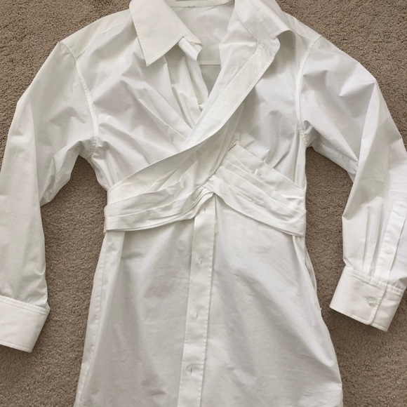 Alexander Wang Cross Front Shirt Dress - Picture 4 of 8